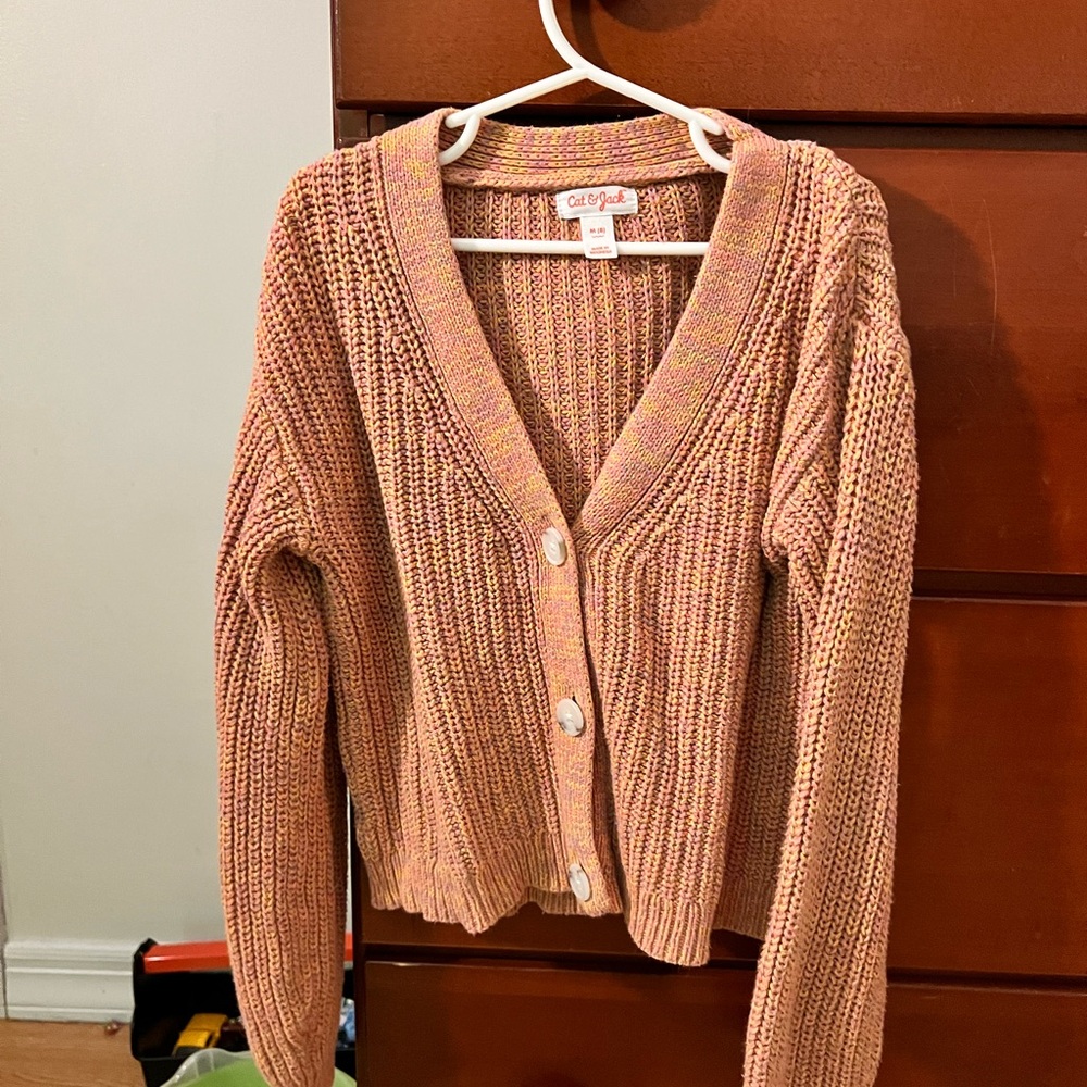Cat & Jack Pink Knit Cardigan
